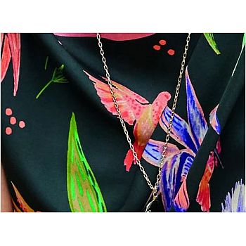 Feeka - Foulard tropical noir